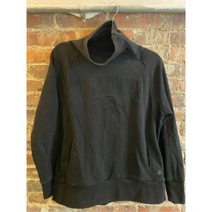 IOWA HAWKEYES by Authentic Brand Black Tube Neck Pullover Sweatshirt Women’s Siz